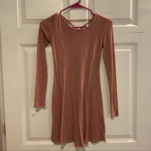 Forever 21 pink lace up back dress.